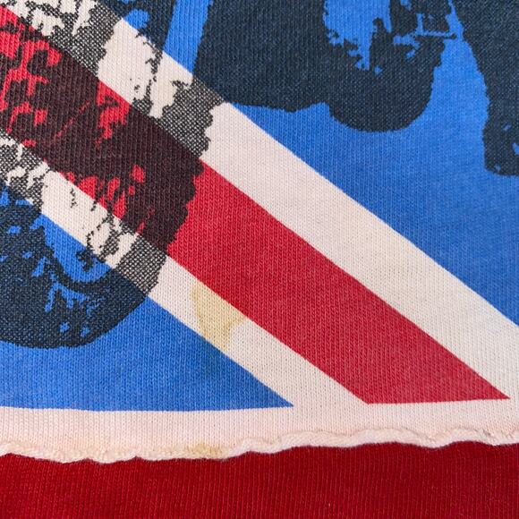 Triumph Motorcycles Biker y2k Short Sleeve graphic T-shirt size XL Red - Picture 6 of 9